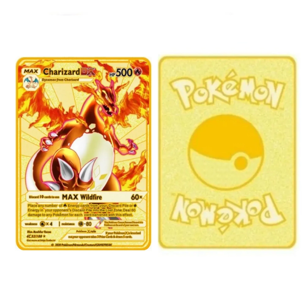 Carte Gold Pokémon Dracaufeu DX – Image 2