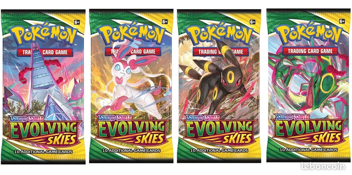 Boosters Pokémon Evolving Skies – 4 Packs – Image 5